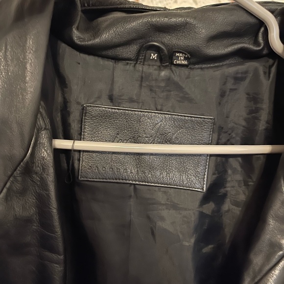 Oversized vintage leather jacket - Picture 4 of 7